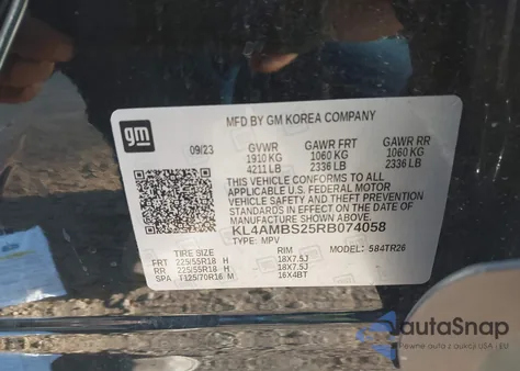 2024 Buick Encore Gx Preferred Fwd from USA, damaged, VIN KL4AMBS25RB074058